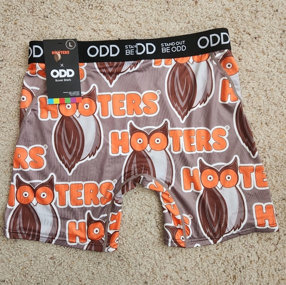 NWT MENS STAND OUT BE ODD HOOTERS BOXER BRIEF SIZE L (36/38) - Picture 1 of 4
